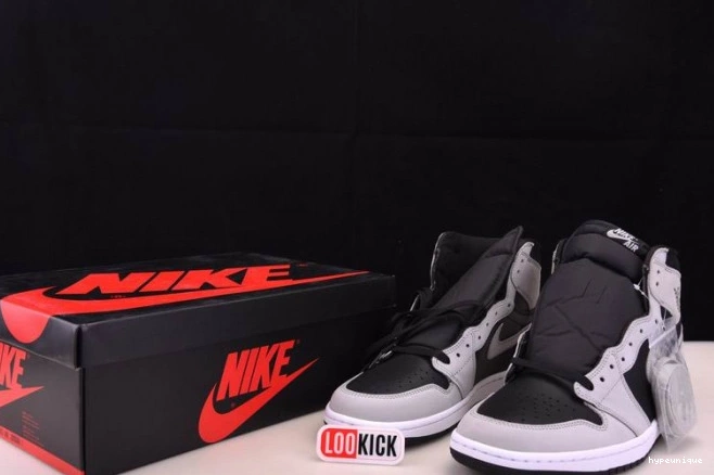 HYPE Air 1 Smoke White Black Light Grey Jordan Retro High 555088-035 0716